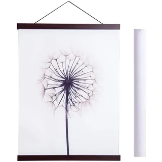 Sanauto Posterleiste Posterschiene Poster, Magnet Magnetische Holz Poster Aufhänger Halter Rahmen Leisten Bild Bilder Bilderleiste Bilderrahmen 75x50(75cm, Nussbaum)