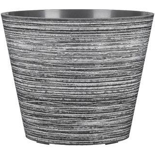 Scheurich Purista+ Line Pflanzgefäß aus Kunststoff, Höhe 24 cm, Pflanzkübel mit Wasserspeicher