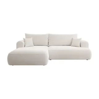 Selsey Eck-schlafsofa Ovo Creme Boucle, linke Seite