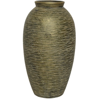 Vase Aus Terrakotta  (Farbe: Gold)