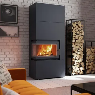 Kratki Kaminofen Simple 8 Ø 200 schwarz | 8 kW