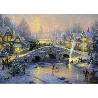 Schmidt Spiele Thomas Kinkade: Spirit of Christmas (1000 Teile), Puzzle, ab 12 Jahren