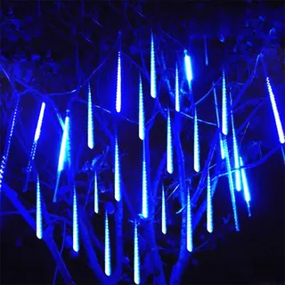 Led-lichterkette, Sterne Mit Kabel, Wasserdicht, Superhell, Für Partys, Hochzeiten, Bäume, Gartendekoration, Terrasse, Blau