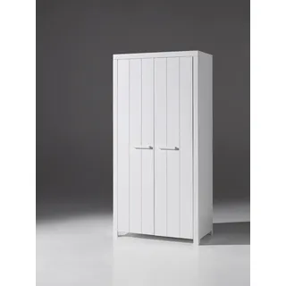 Vipack: Kleiderschrank"ERIK" 2-Türig-Jugend-/ Kinderschrank Kleiderstange- Weiß