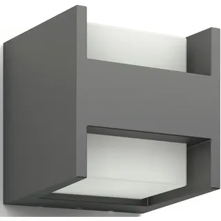 Philips Außenwandleuchte Aluminium 13,0 cm spritzwassergeschützt anthrazit