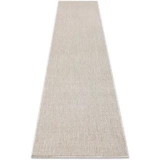 RugsX Sion Teppichläufer 80 x 300 cm Beige/Weiß