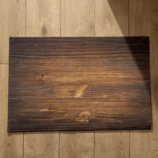 EHOMERY Fußmatten Innen Bunt Fussmatte Home Holzmaserung Fußmatte Außen Schmal Dusch Fussmatte 50x80cm, rutschfeste Dekorative Fußmatte Aus Plüschbaumwolle