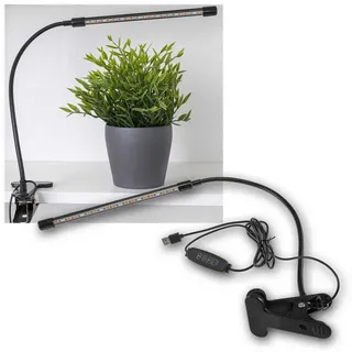 ChiliTec Pflanzenlampe CT-PFL LED, mit Zeitschaltuhr, USB, dimmbar, 3,5 W