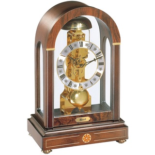 Hermle Uhrenmanufaktur Tischuhr, Holz, Nussbaum, 30cm x 19cm x 13,5cm