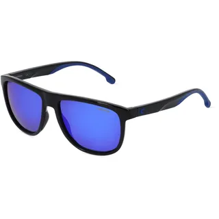 Carrera 8059/S Herren-Sonnenbrille Vollrand Quadratisch Kunststoff-Gestell, schwarz