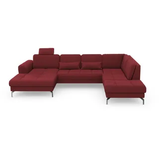 sit&more Wohnlandschaft U-Form rot