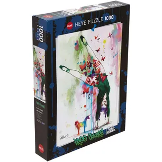 Heye HY29907 Mini Unicorn, Lora Zombie Puzzle, Yellow
