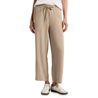 STREET ONE Emee High Waist Wide Leg Hosen Beige 34