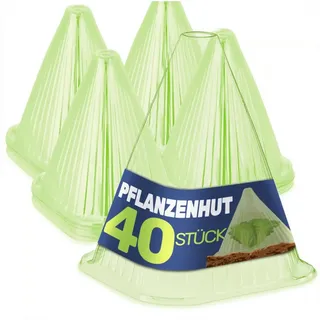 Gravidus Schneckenkante Pflanzenhut Pflanzenschutz Pflanzen Pflanzhilfe Gartenglocken Set, 40-St.
