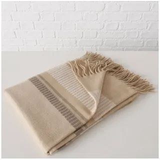Boltze Hazel Kuscheldecke 130 x 160 cm Beige/Mehrfarbig