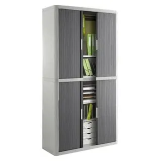 Paperflow easyOffice Rollladenschrank 110 x 41,5 x 204 cm grau