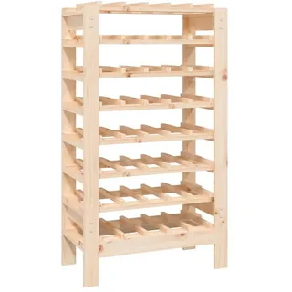 vidaXL Weinregal 61,5 x 30 x 107,5 cm Massivholz Kiefer Braun