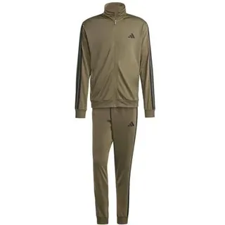 adidas Basic 3 Stripes Tricot Trainingsanzug Olive Strata XS