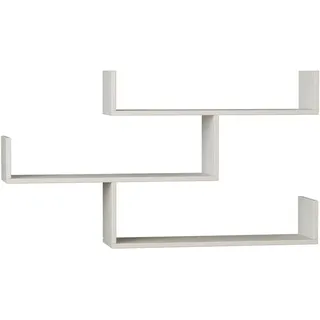 Livetastic Bücherregal Wandregal 119 x 22 x 66,5 cm Weiß