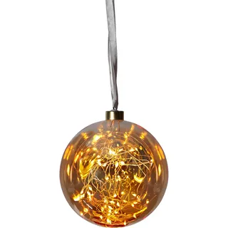 LED Fensterdekoration Weihnachtsbeleuchtung Schalter Kugelleuchte Glas D 15 cm