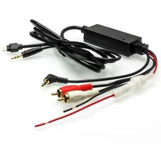 ADAPTER UNIVERSE AUX Adapter Kabel 12V 3,5mm Klinken Stecker & Cinch Kompatibel Mit Apple iPhone