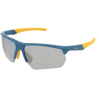 Timberland Tb00056 Herren-Sonnenbrille Halbrand Eckig Kunststoff-Gestell, blau