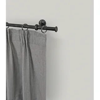 GARESA Vorhangstange Esperanca 1-läufig Ø 16 mm 470 cm Schwarz