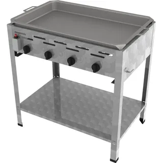 ChattenGlut Gasbräter 4-flammig 810 x 530 x 800 cm Edelstahl inkl. Pfanne