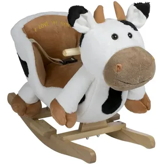 BabyGo Schaukeltier Schaukelpferd Schaukeltier BabyGo mit Sound weiß