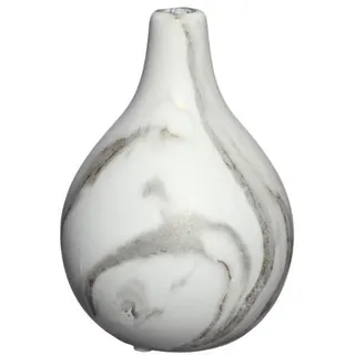 Idea4Seasons Blumenvase Dazzle - Marmor-Look - D12 cm x 18 cm