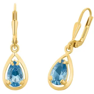 Amor Ohrhänger 2021569 blau Gelbgold Zirkonia 375