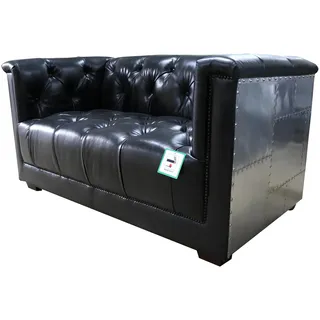 Echtleder Sofa Zweisitzer Flugzeugsessel Aviator Armlehnsessel Neu Ledersessel