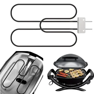 Mocoli Heizelement, Ersatzteil Heizelemente 66816 für Weber Q240 Q2400 Elektrogrill Grillheizrohr Passend 230V 2200W Grillheizelemente für Weber Q240 Q2400 Outdoor Grill