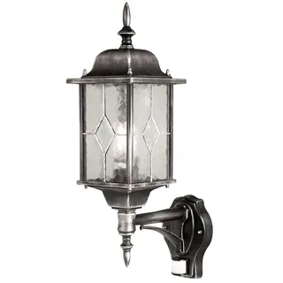 Elstead Lighting Außenleuchte Metall Glas H 53,2 cm 1 Flammig schwarz