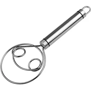 Fopytu Dänischer Teig Schneebesen Edelstahl Teig Whisk Holländische Brot Teig Handmixer Küche Backwerkzeuge Brotherstellung Werkzeuge