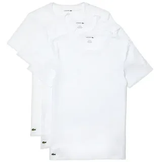 Lacoste T-Shirt T-Shirt 3 Pack Rundhals Unterhemd einfarbig (3-tlg) weiß S