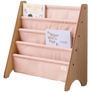 3 Sprouts Bücherregal Kinder, 35 Bücher, Ton