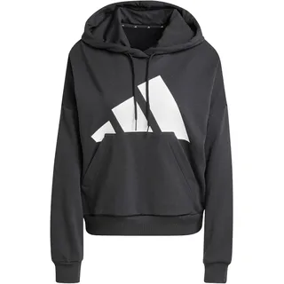 adidas Essentials Big Logo French Terry Loose Kapuzenpullover Black / White XS