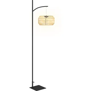 Outsunny Solar Stehlampe Rattan Solarlampen mit Lichtsensor Automatische Solarleuchte im Boho-Stil IP44 Wasserdichte Solarlampe Outdoor Lampe Solarlaterne für Garten Balkon Außen Rasen Hof   Aosom