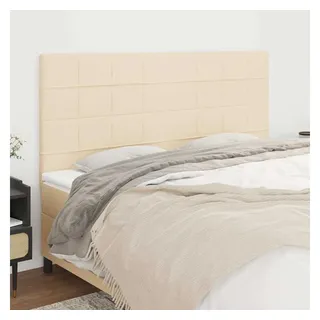vidaXL Kopfteil 180 x 5 x 118/128 cm Creme