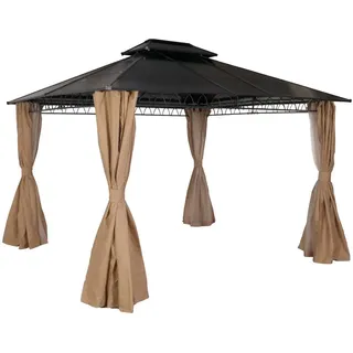 Proregal Berlinlodge Pergola 3 x 3 m inkl. Seitenteile Creme