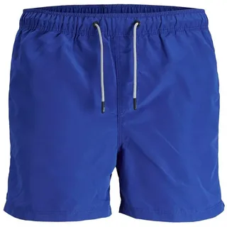 JACK & JONES Herren Badehose Badeshort SPLICELOGO S M L XL XXL Schwarz Rot Orang - S