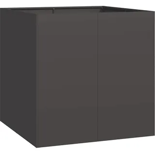 vidaXL Pflanzkübel 80 x 80 x 80 cm Schwarz