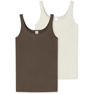 SCHIESSER Damen 2 Pack Trägertop Modal Essentials Unterhemd, Sortiert 2_181762, 48 (2er Pack)