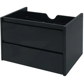 Mendler Waschbeckenunterschrank 50 x 60 cm Schwarz