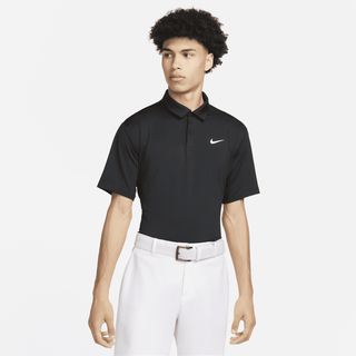 Nike Dri-FIT Tour einfarbiges Golf-Poloshirt für Herren - Schwarz, L