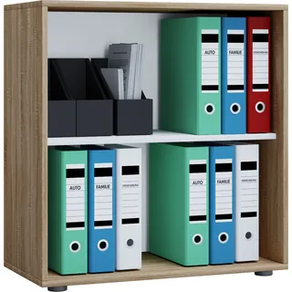 VCM Lona Aktenregal 70 x 40 x 74 cm braun