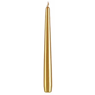 Kopschitz Kerzen Spitzkerze Spitzkerzen Gold 240 x Ø 23 mm, 12 Stück