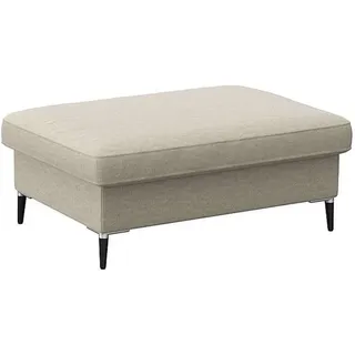 FLEXLUX Pouf Fiore, Kaltschaum, Füße Alu+schwarz weiß