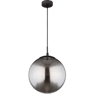 GLOBO Rauchglas 1-flg. 30 cm rund schwarz matt